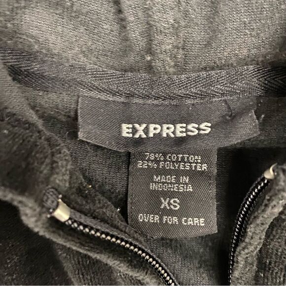 Express velour full zip hoodie NWOT - Picture 3 of 3